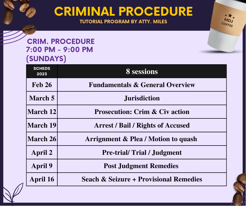 CRIMINAL PROCEDURE (2nd-SEM-22-23)